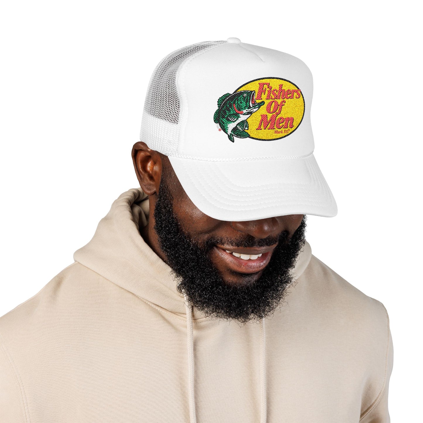 Fishers of Men Trucker Hat – Vintage Bass Fishing Foam Cap