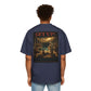 Oversized Tee — "GET UP!" Inspirational Religious Graphic T-Shirt