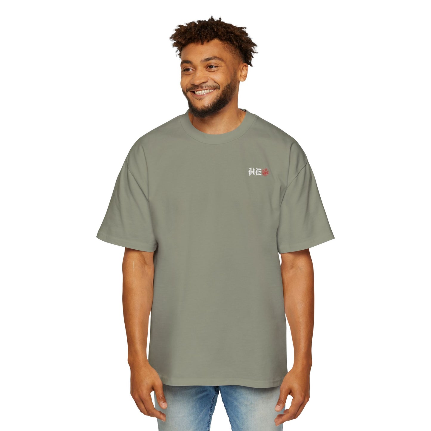 Oversized Tee — "GET UP!" Inspirational Religious Graphic T-Shirt