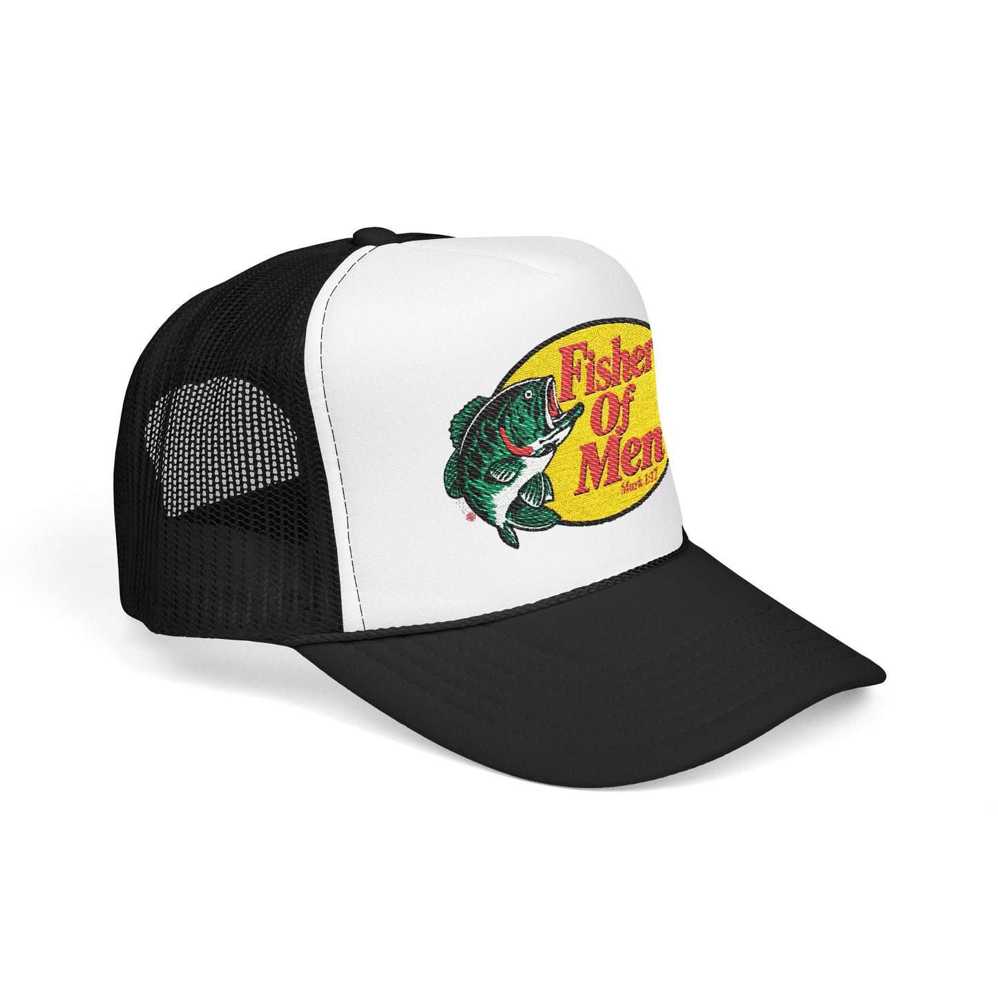 Fishers of Men Trucker Hat – Vintage Bass Fishing Foam Cap