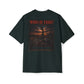 Oversized Tee — "WHO IS THIS?" Vintage Mythic Poster Graphic