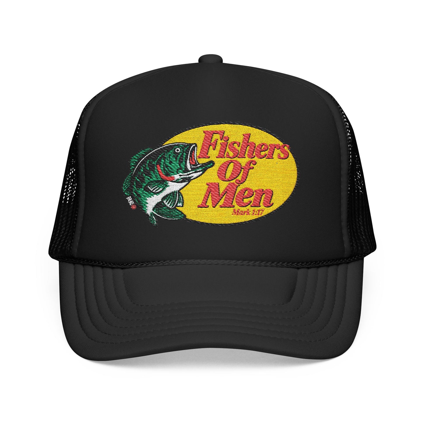 Fishers of Men Trucker Hat – Vintage Bass Fishing Foam Cap