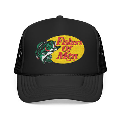 Fishers of Men Trucker Hat – Vintage Bass Fishing Foam Cap